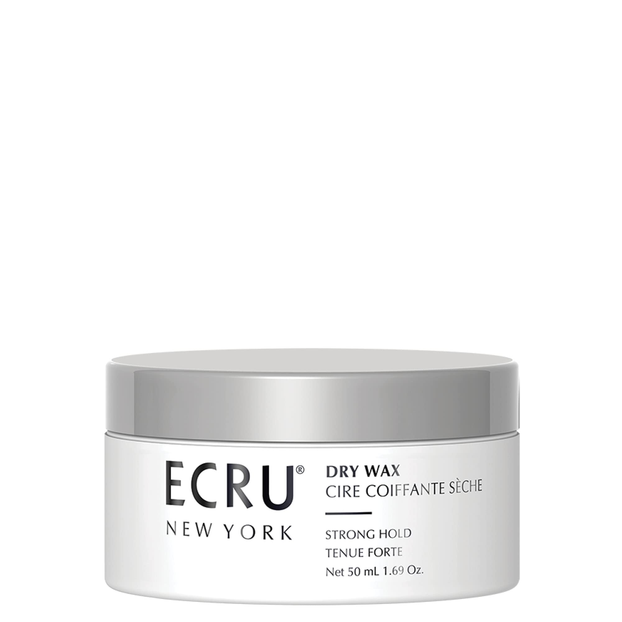 ECRU New York Dry Wax – Strong Hold Hair Wax & Styling Cream, Texturizing Pomade, Travel Size 1.69oz