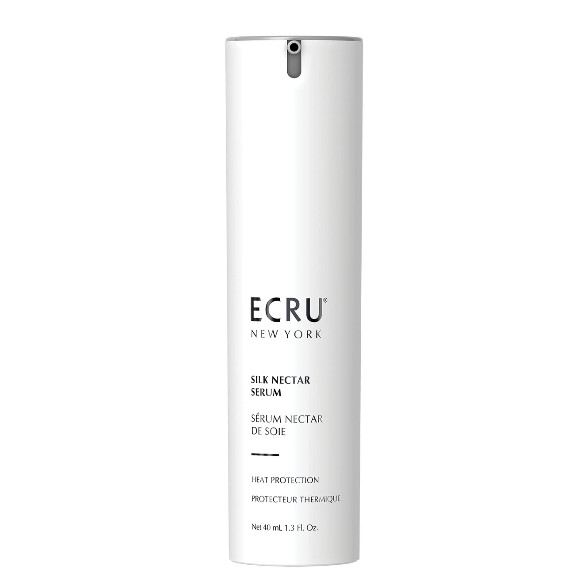 Ecru New York Silk Nectar Heat Protection Serum – Lightweight Shine & Frizz Control, 1.3oz