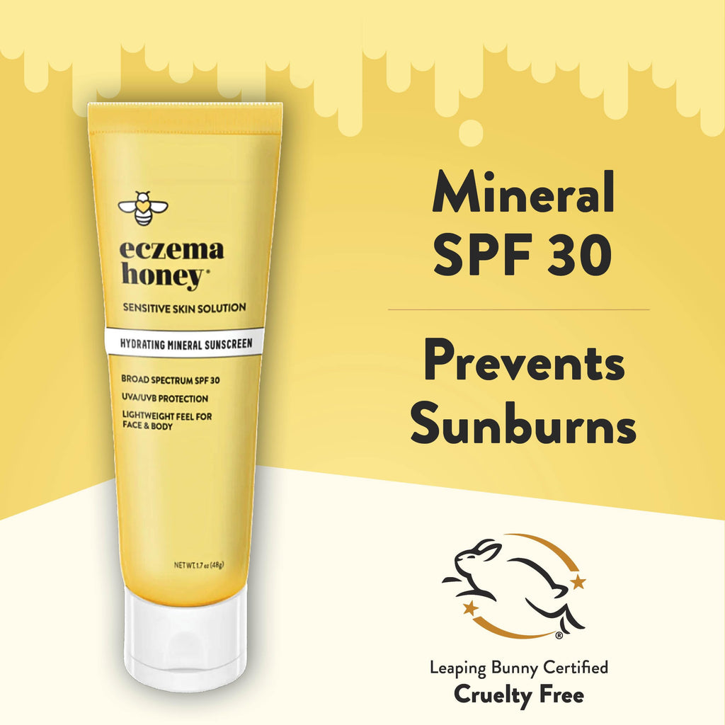 Eczema Honey Hydrating Mineral Sunscreen SPF 30 – Lightweight Face & Body Sun Cream