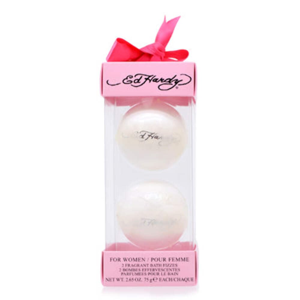 ED HARDY/CHRISTIAN AUDIGIER 2 Fragrant Bath Fizzes Set (W) – Spa-Inspired Bath Additives