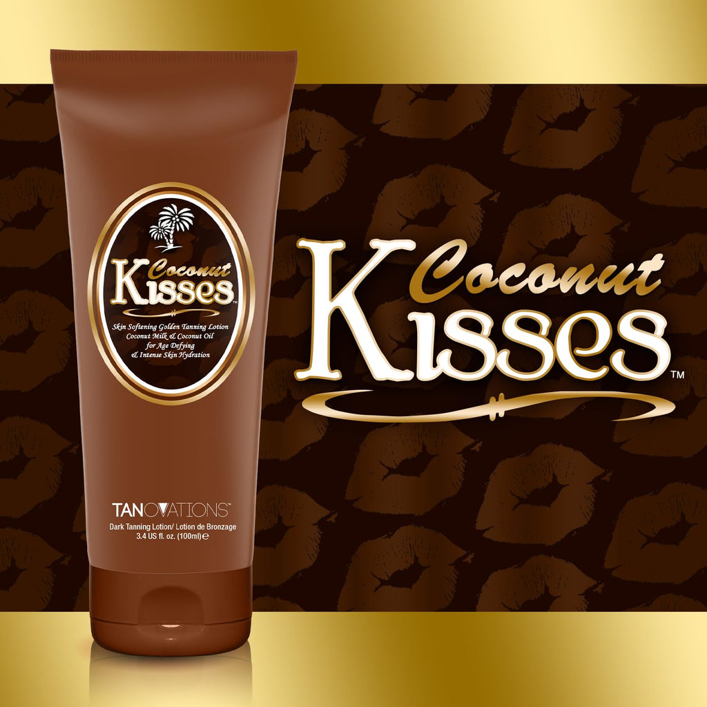 Ed Hardy Coconut Kisses Golden Tanning Lotion – Cruelty Free, Gluten Free, DHA Free | 3.4 oz