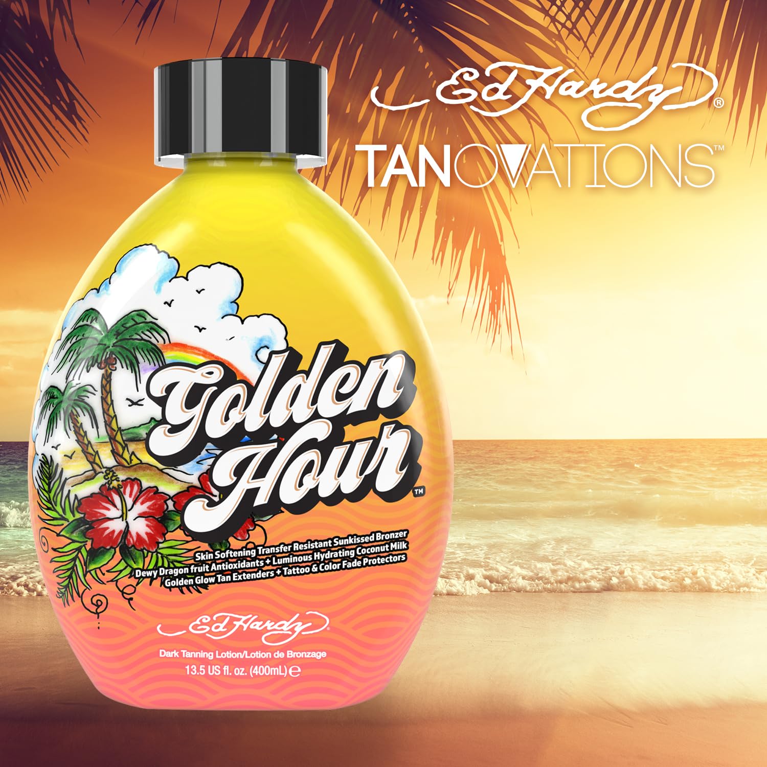 ED HARDY Tanovations Golden Hour – Transfer-Resistant Sunkissed Bronzer