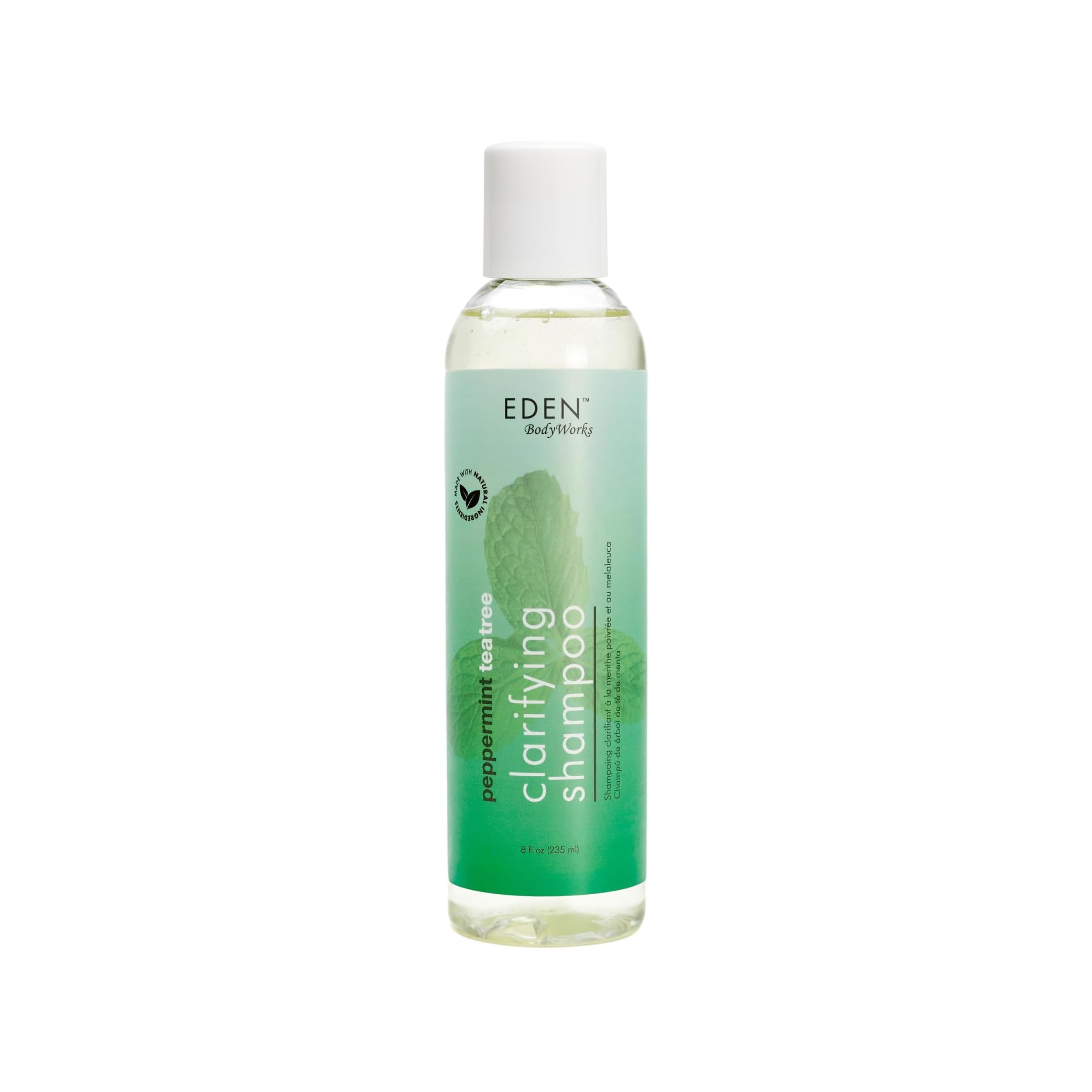 EDEN BodyWorks Peppermint Tea Tree Shampoo | Clarifying for Curly Hair | 8oz