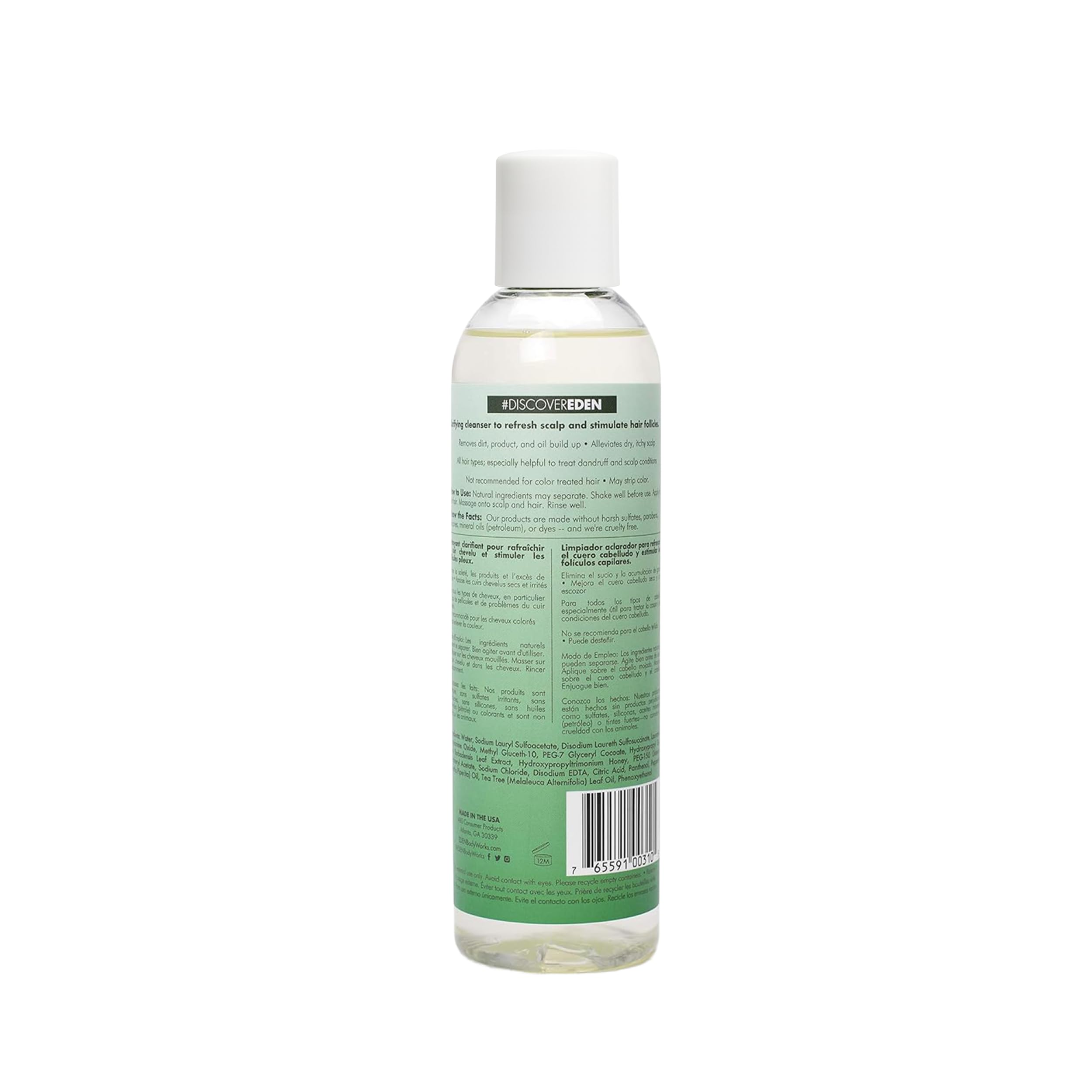 EDEN BodyWorks Peppermint Tea Tree Shampoo | Clarifying for Curly Hair | 8oz