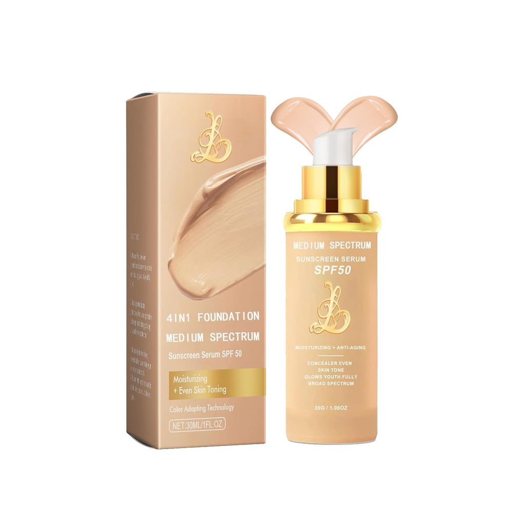 EdenEdges 4-in-1 Foundation Light/Medium Spectrum SPF50+ | Hydrating Concealer & Waterproof Finish