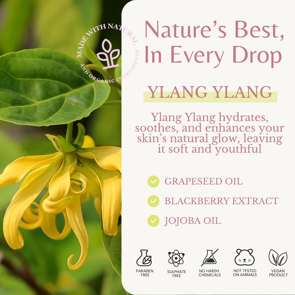 EDENIKA BOTANICALS Ylang Ylang Body Wash – Nourishing, Hydrating, Organic (2-Pack, 16 oz)