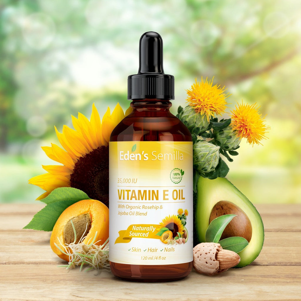 Eden's Semilla Vitamin E Oil 35000 IU with Organic Rosehip & Jojoba