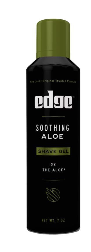 Edge Soothing Aloe Shave Gel — 7 oz, 3-Pack for Sensitive Skin