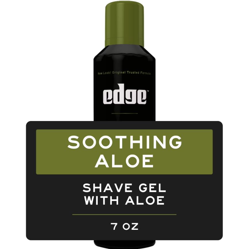 Edge Soothing Aloe Shave Gel — 7 oz, 3-Pack for Sensitive Skin
