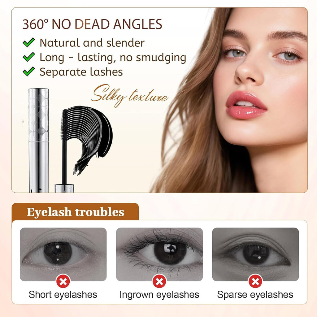 Edottbag 2026 Mascara for 60+ Women — Volumizing, Lengthening, Waterproof (Black & Brown)