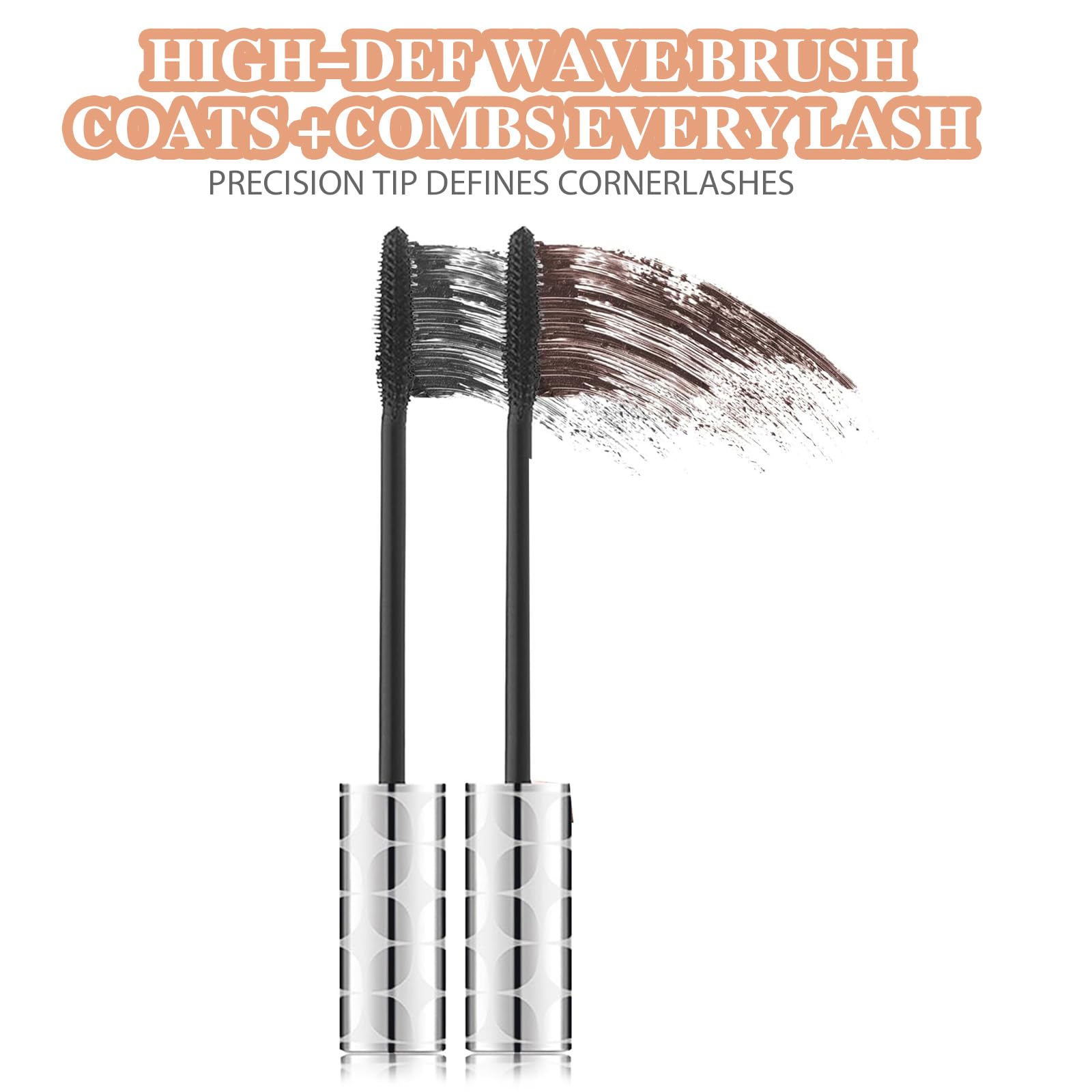 Edottbag 2026 Mascara for 60+ Women — Volumizing, Lengthening, Waterproof (Black & Brown)