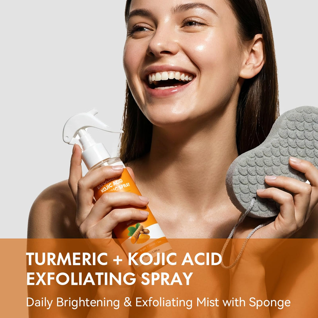 EELHOE Keratin Care Kojic Acid Turmeric Exfoliating Body Spray – Brightening & Smoothing (100ml)