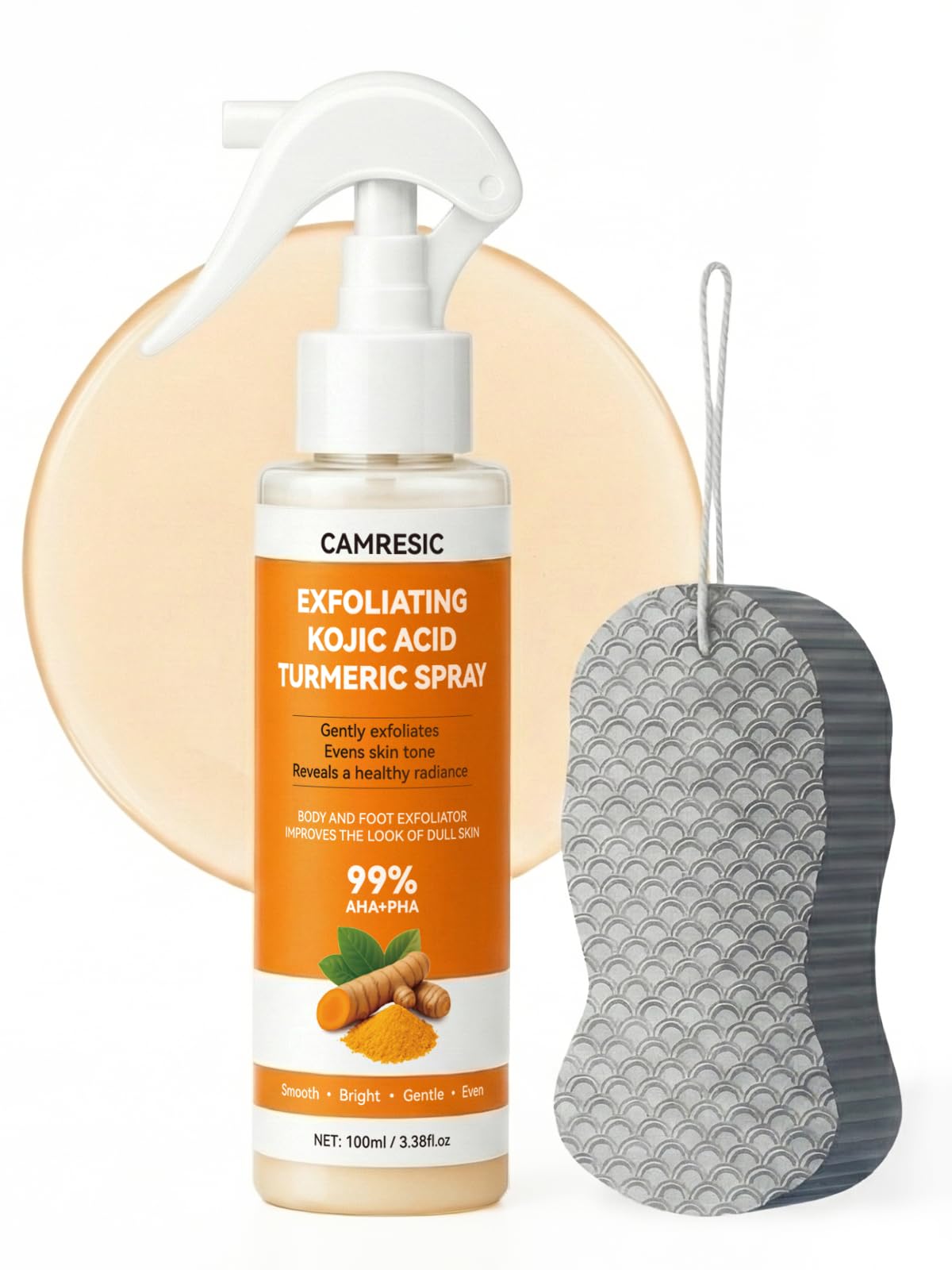 EELHOE Keratin Care Kojic Acid Turmeric Exfoliating Body Spray – Brightening & Smoothing (100ml)