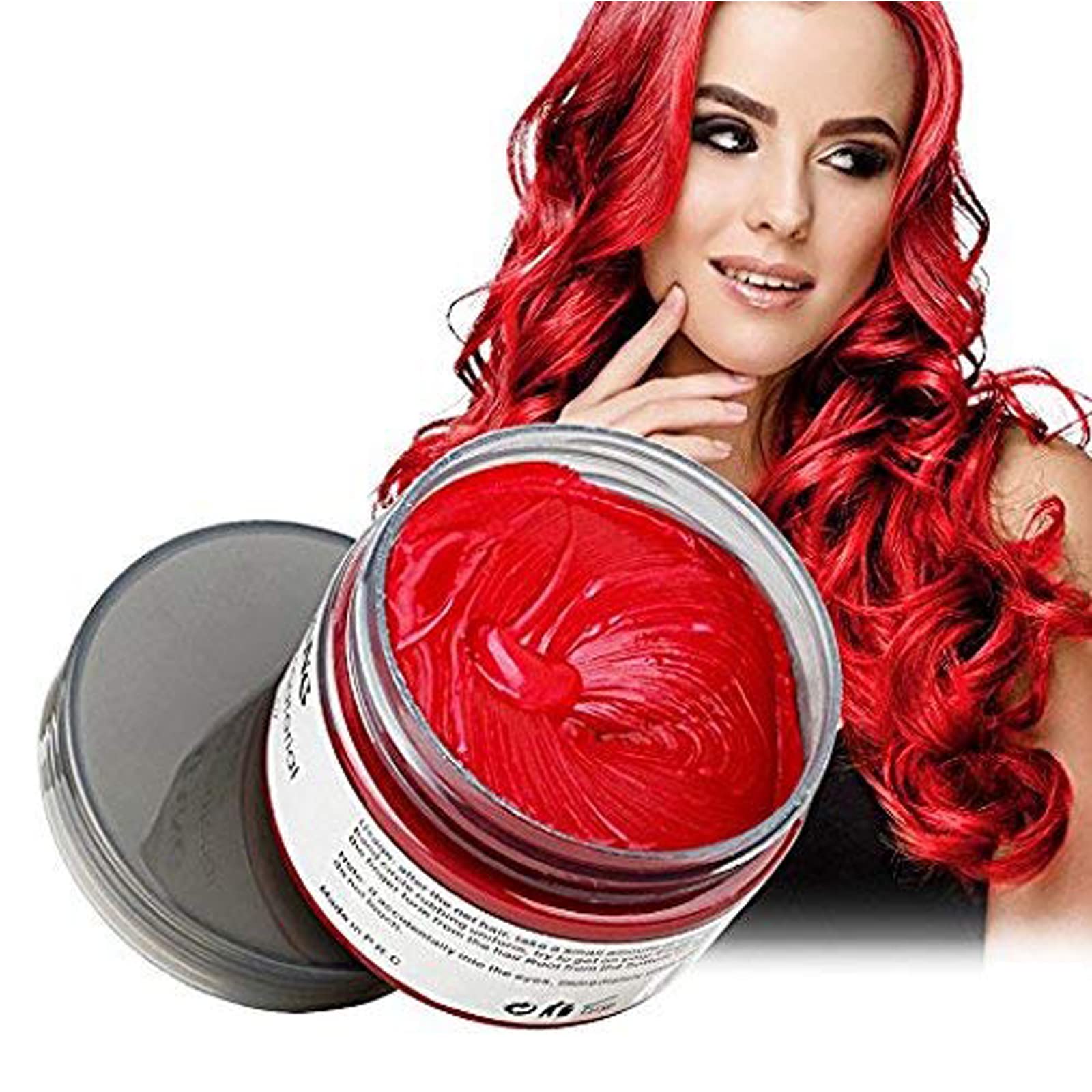 EFLY 4.23 oz Instant Hairstyle Cream – Temporary Red Hair Color Wax for Party & Cosplay