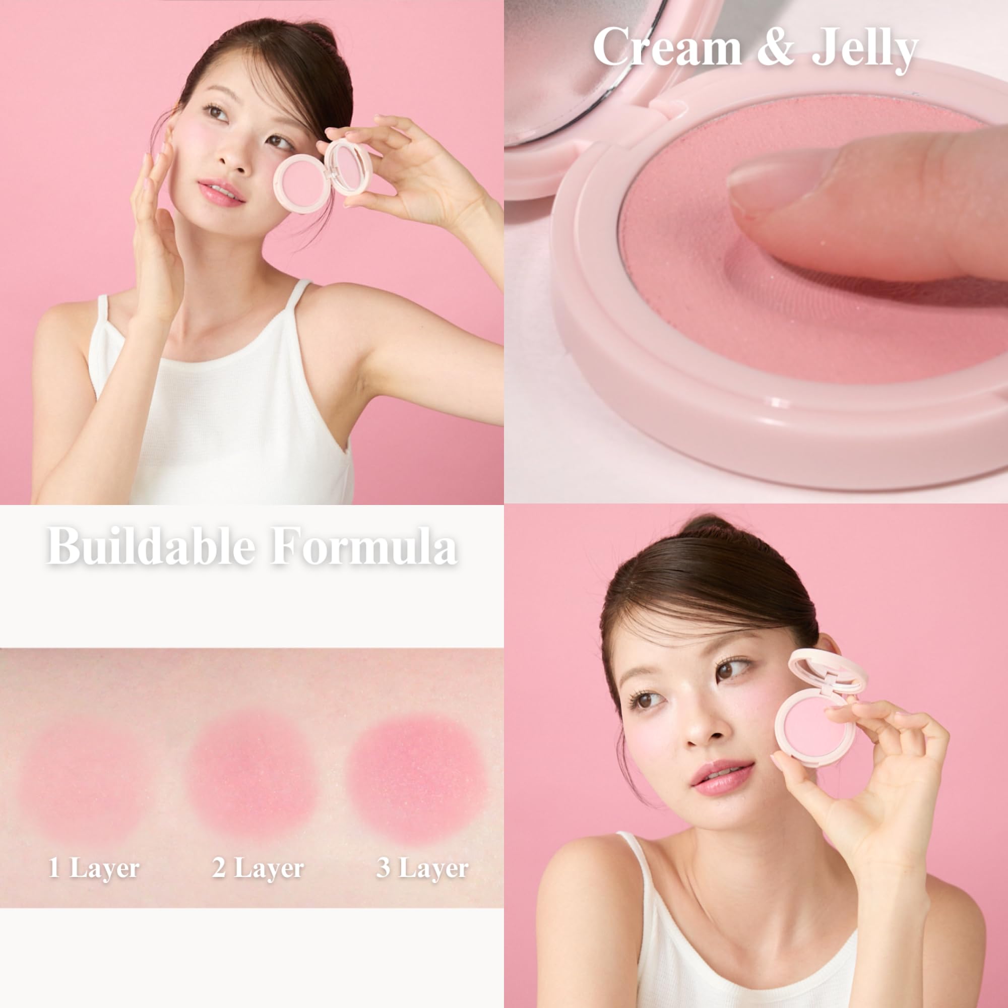 EGLIPS All Over Blusher - Multi-Use Cream Jelly Blush for Eyes & Cheeks (Shade 04 Delight)