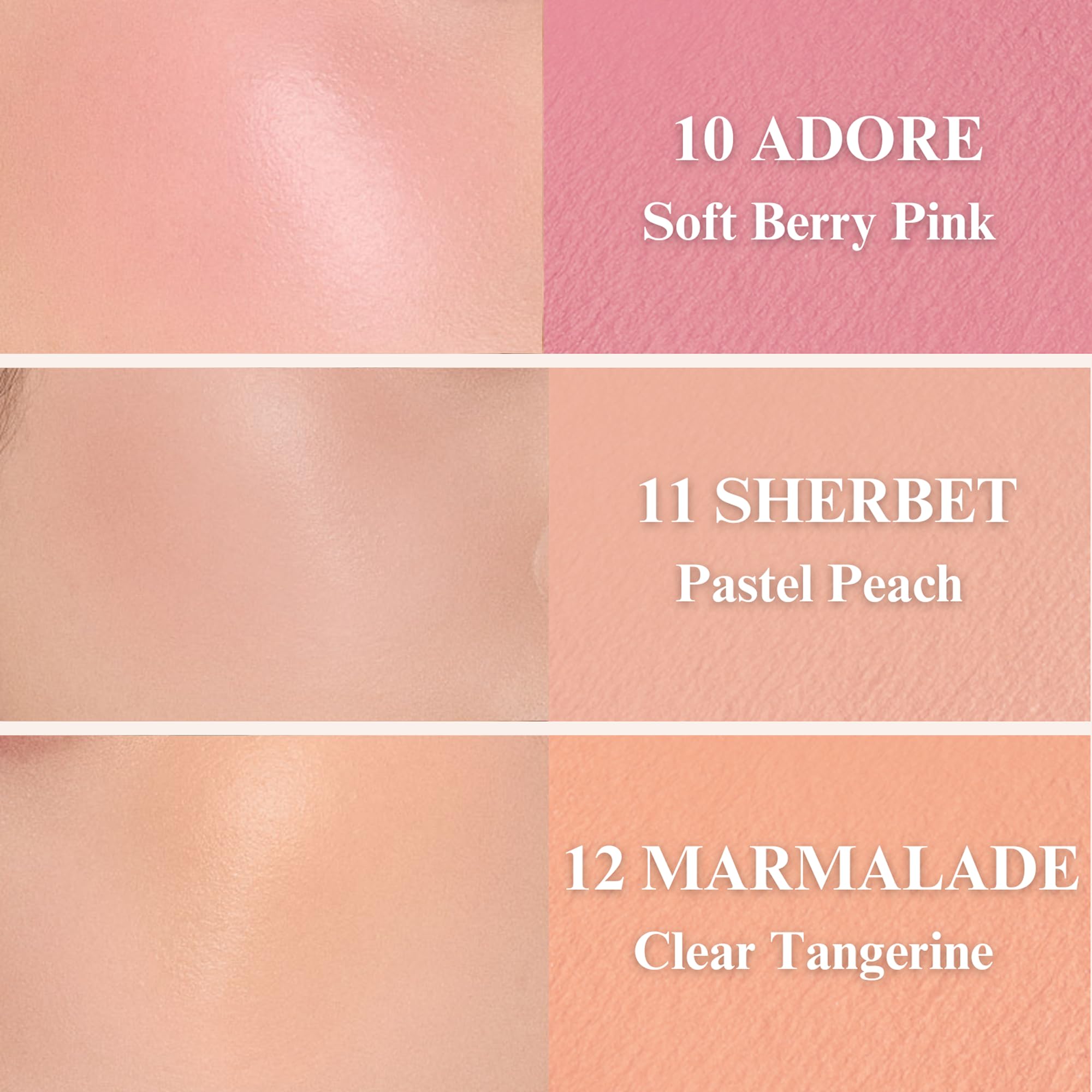 EGLIPS All Over Blusher – Multi-Use Cream Jelly Blush for Eyes & Cheeks in Sherbet (11) 0.17 oz