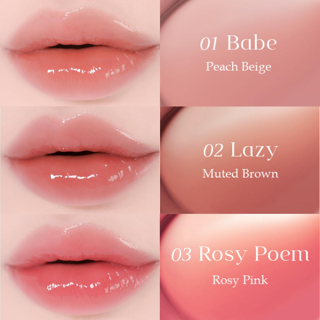 EGLIPS Dew Glaze Tint 07 Sol Peach – Sheer Lip Tint with Glossy Shine