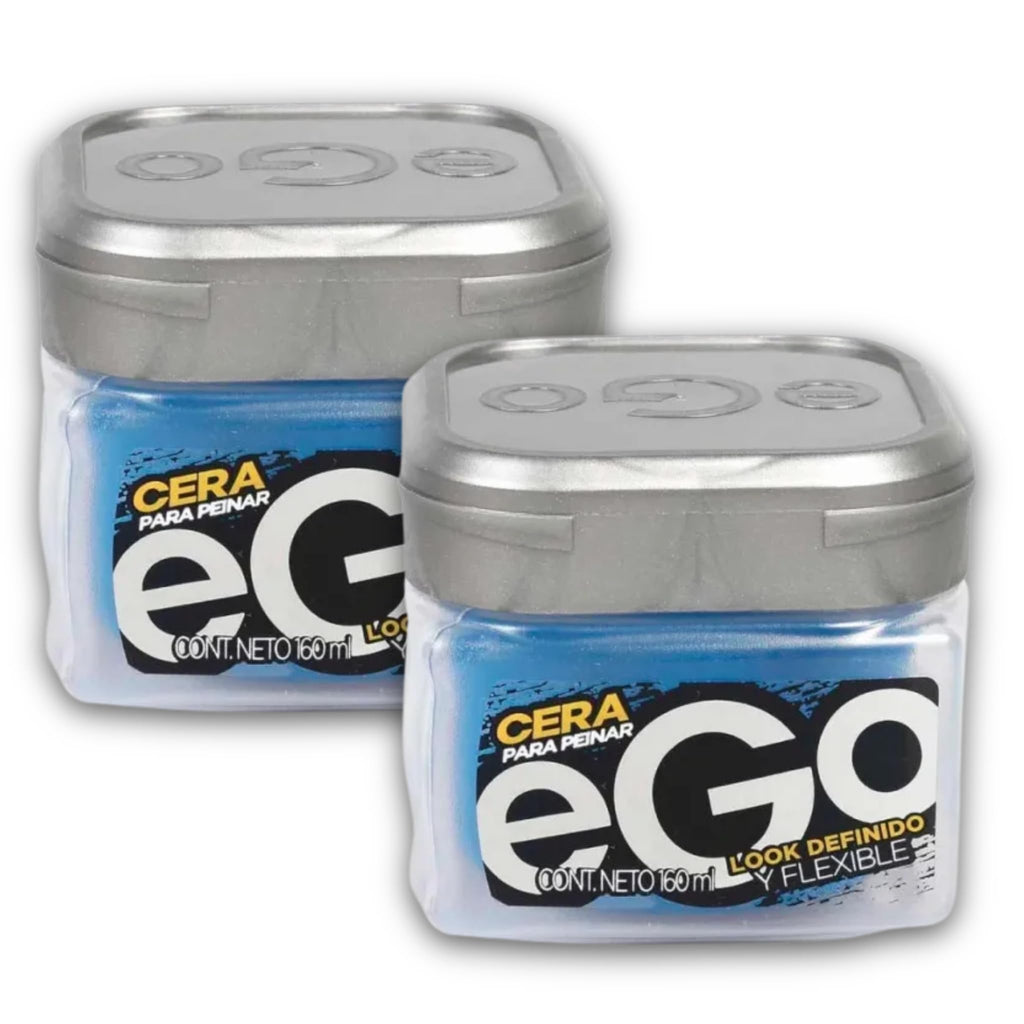 eGo Hair CERA for Men – 160 ml | Flexible Hold, Defined Look | Colombian 2-Pack