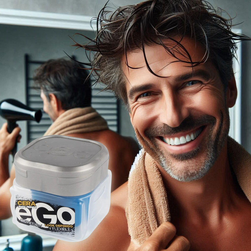 eGo Hair CERA for Men – 160 ml | Flexible Hold, Defined Look | Colombian 2-Pack