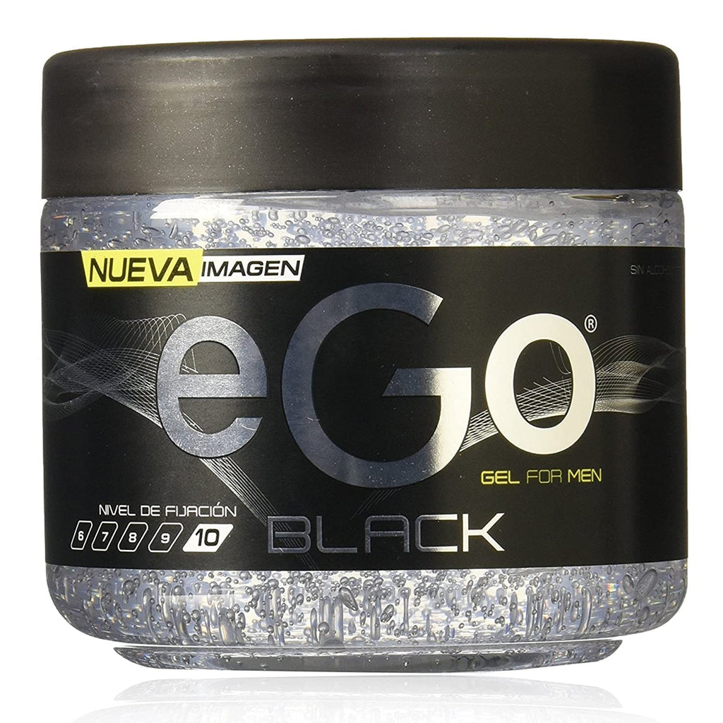 EGO Hair Gel for Men Black – Extra Strong Hold 450ml (Pack of 2)