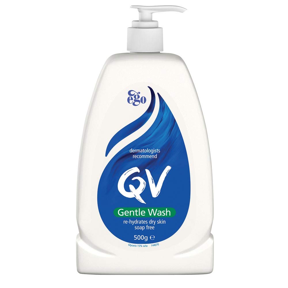 Ego QV Gentle Wash 500g – Gentle, Fragrance-Free Cleanser for Dry or Sensitive Skin