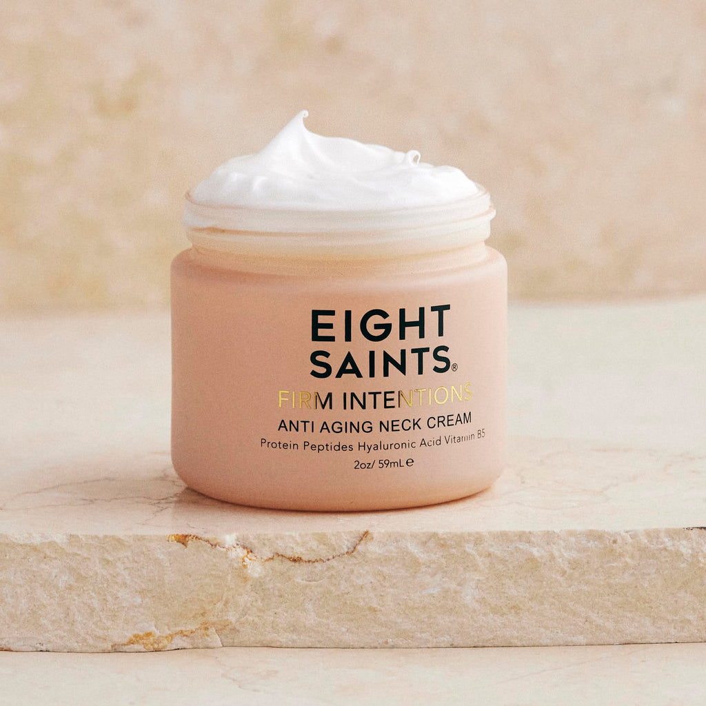 Eight Saints Firm Intentions Anti Aging Neck Cream – Organic, Cruelty-Free, 2 oz