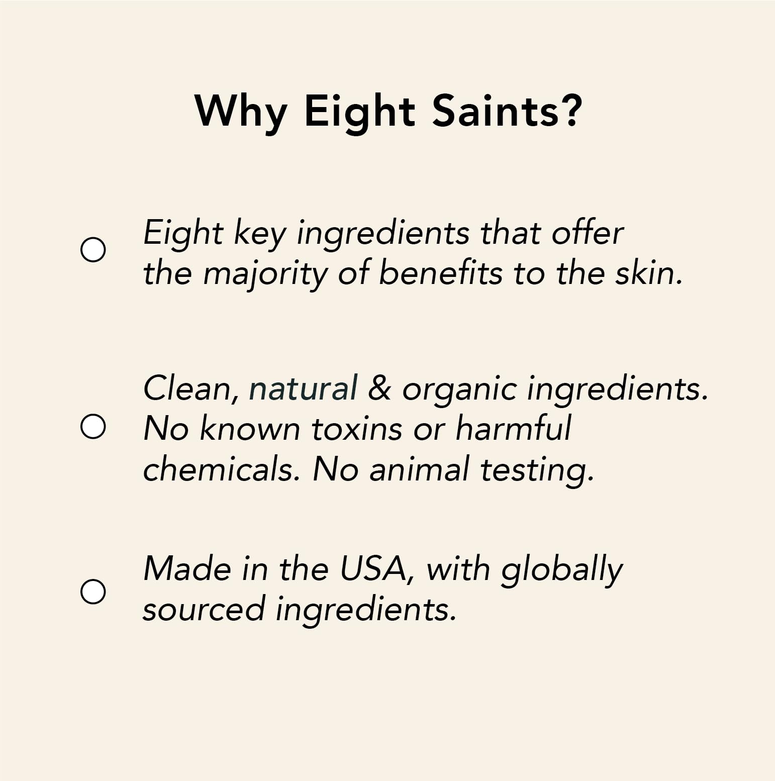 Eight Saints Firm Intentions Anti Aging Neck Cream – Organic, Cruelty-Free, 2 oz