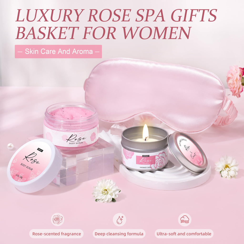 EIRNAY Gifts for Women – Luxurious Home Spa Gift Box for Birthdays & Self-Care
