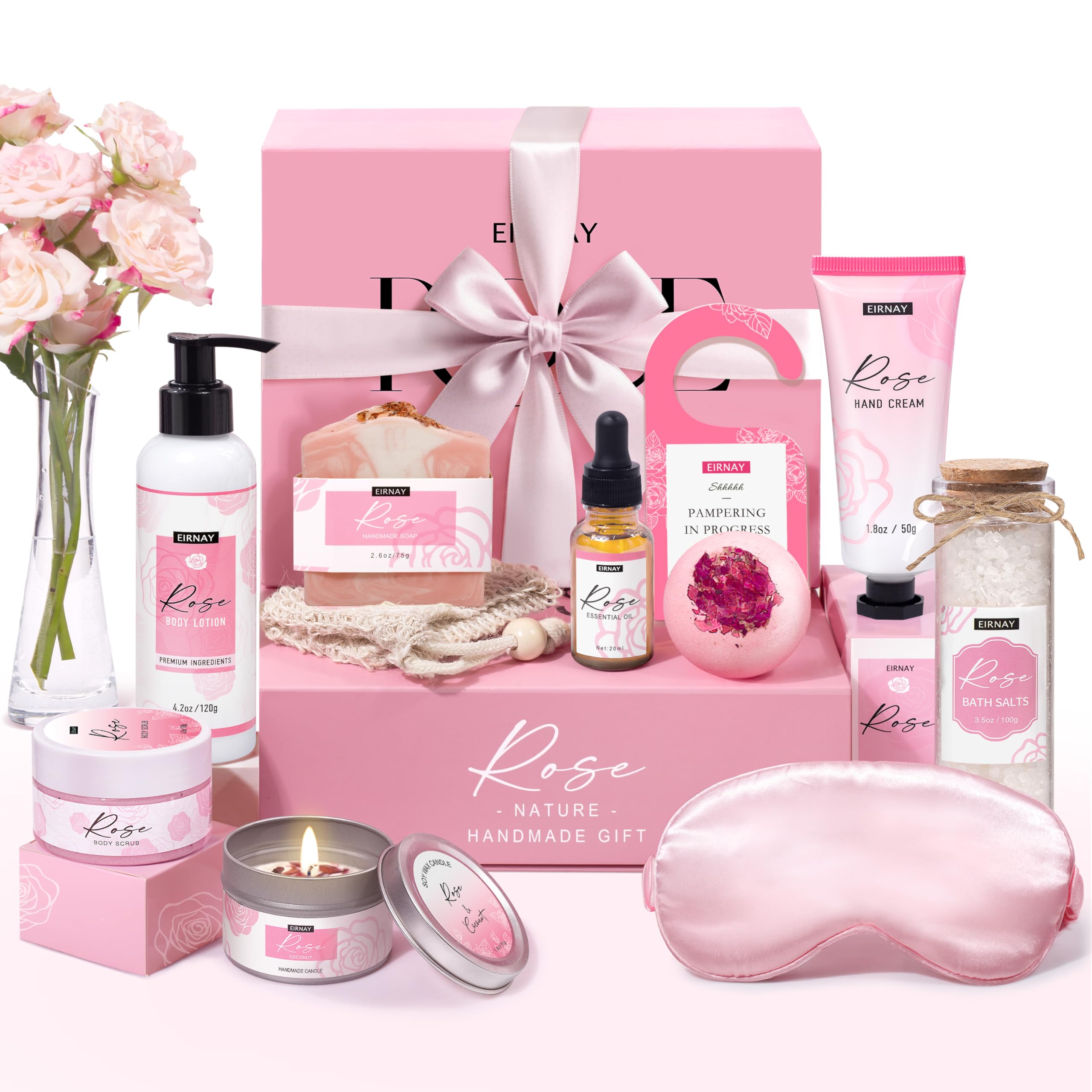 EIRNAY Gifts for Women – Luxurious Home Spa Gift Box for Birthdays & Self-Care
