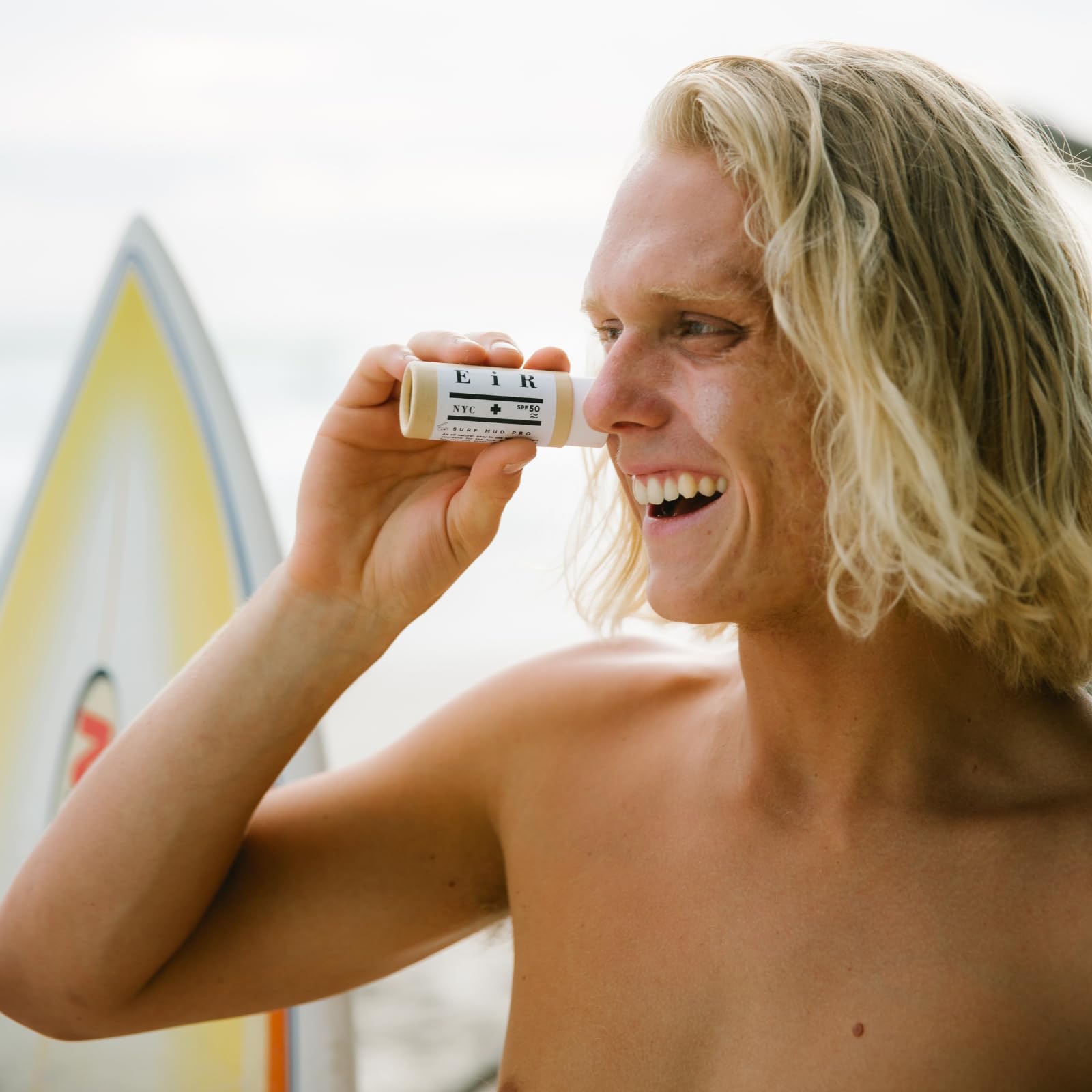 EiR NYC Organic Surf Mud Pro Sunscreen Stick – Non-Nano Zinc Oxide, Cruelty-Free, Coconut Scent, 1.5 Oz