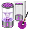 EITABEL 2-in-1 Makeup Brush Cleaner & Washer — Portable 7000 RPM Automatic Cleaner (Purple)