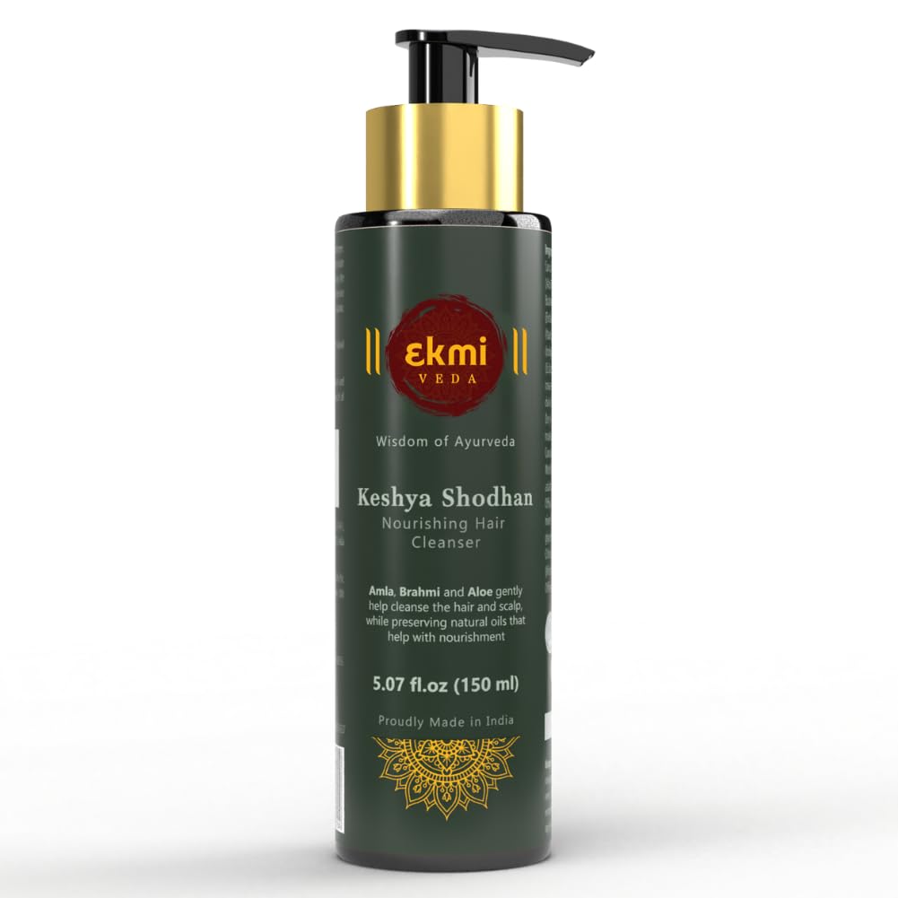 EKMIVEDA Keshya Shodhan Nourishing Shampoo – Ayurvedic, Sulfate-Free, Reetha & Rosemary, 150 ml