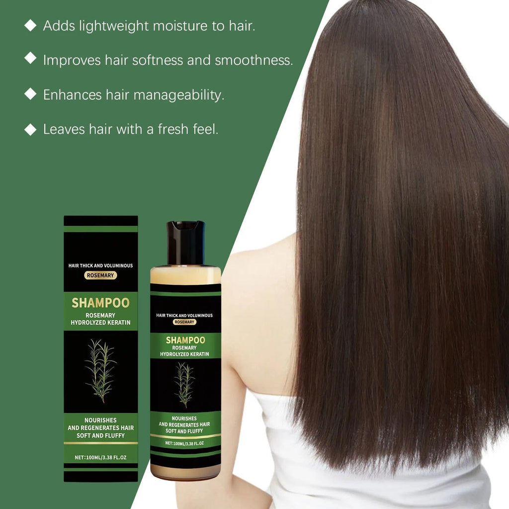 ekxzvg Organic Rosemary Hair Growth Shampoo — Natural Thickening & Keratin Support