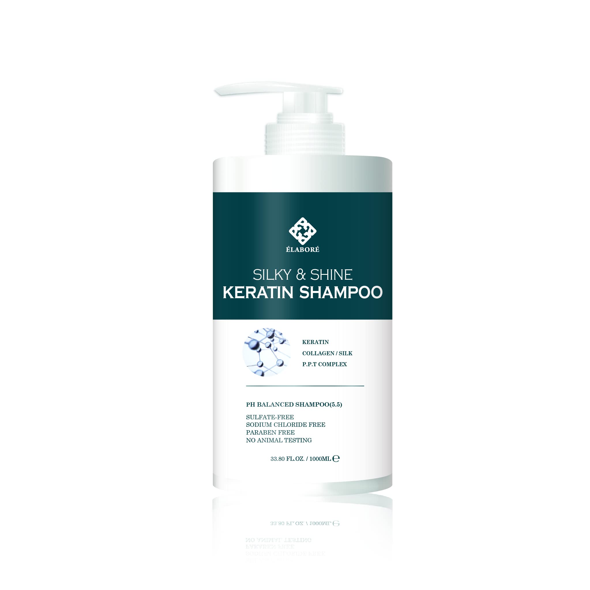 Elabore Silky & Shine Keratin Shampoo & Pack Set – 1000ml / 33.8 fl oz