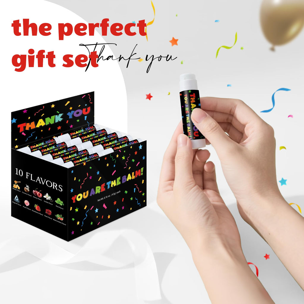 ElasignShopo 50 Pack Lip Balms Bulk — Employee Appreciation Gifts for Staff & Events