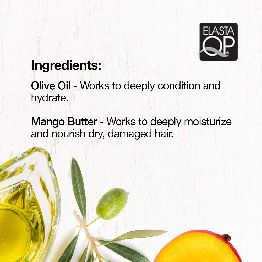 ELASTA QP Olive Oil & Mango Butter Glaze (3 Pack) – Soft, Defined Curls, Shine, 6 oz