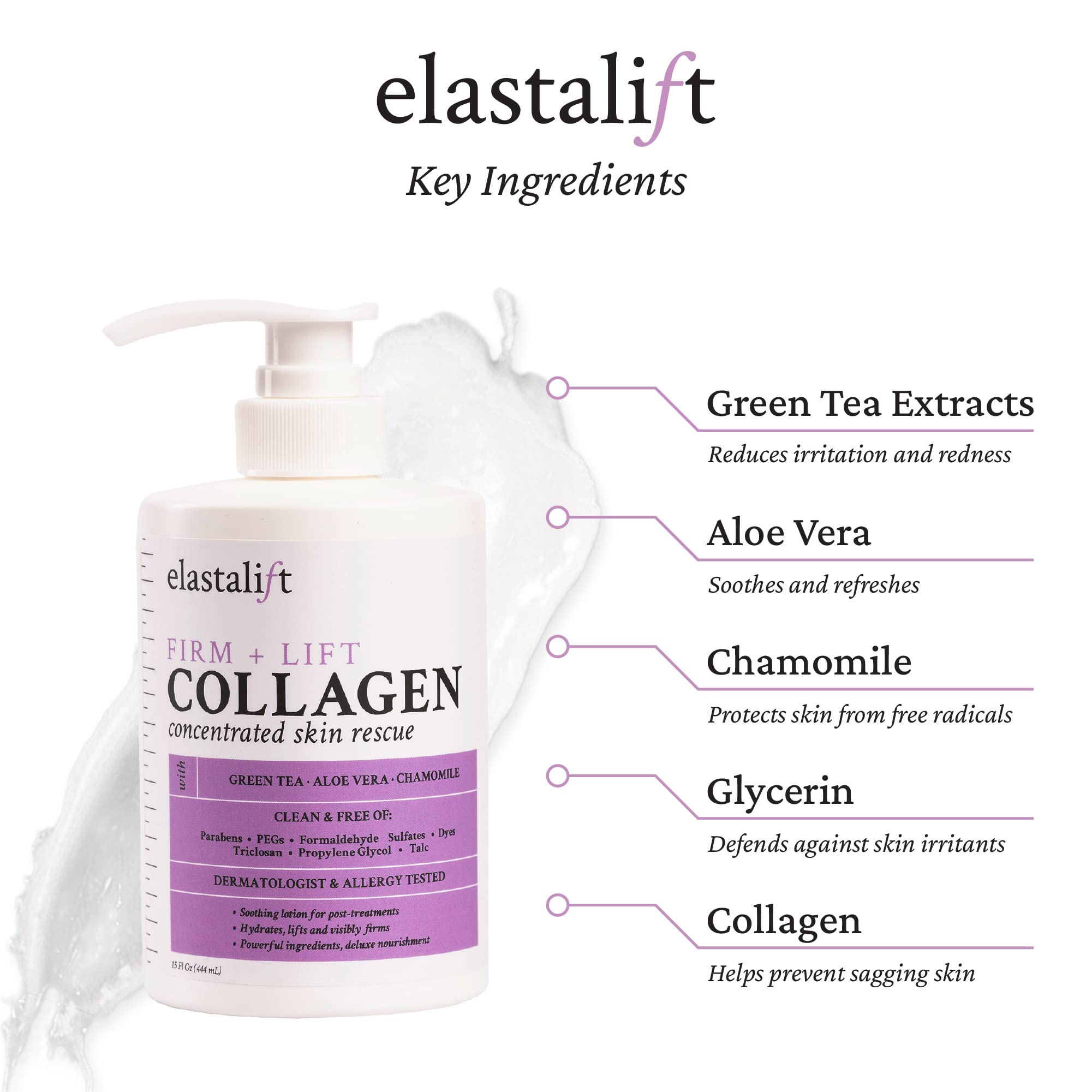 Elastalift Fragrance-Free Collagen Cream — 2pc Body & Face Moisturizer