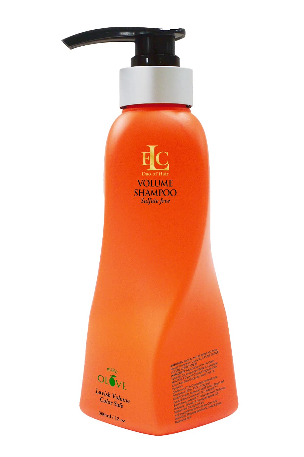 ELC Pure Olove Volume Shampoo (12 oz) – Sulfate Free, Color Safe, Thickening & Volumizing for Fine Hair | ELC Dao of Hair