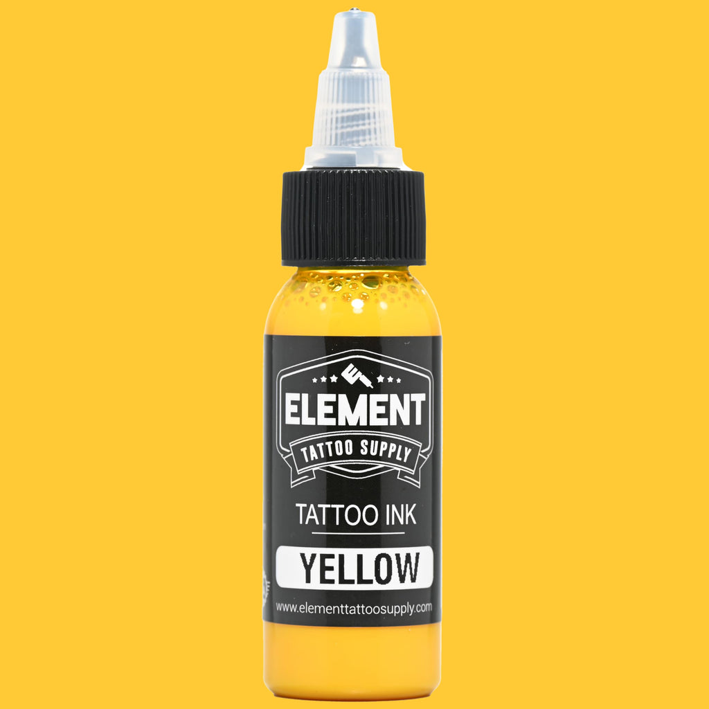 Element Tattoo Supply 6-Color Bright Ink Set – 1oz Pigment Bottles for Shading & Colorful Tattoos