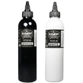 Element Tattoo Supply Black & White Ink Set – 8oz for Outlines, Shading & Highlights