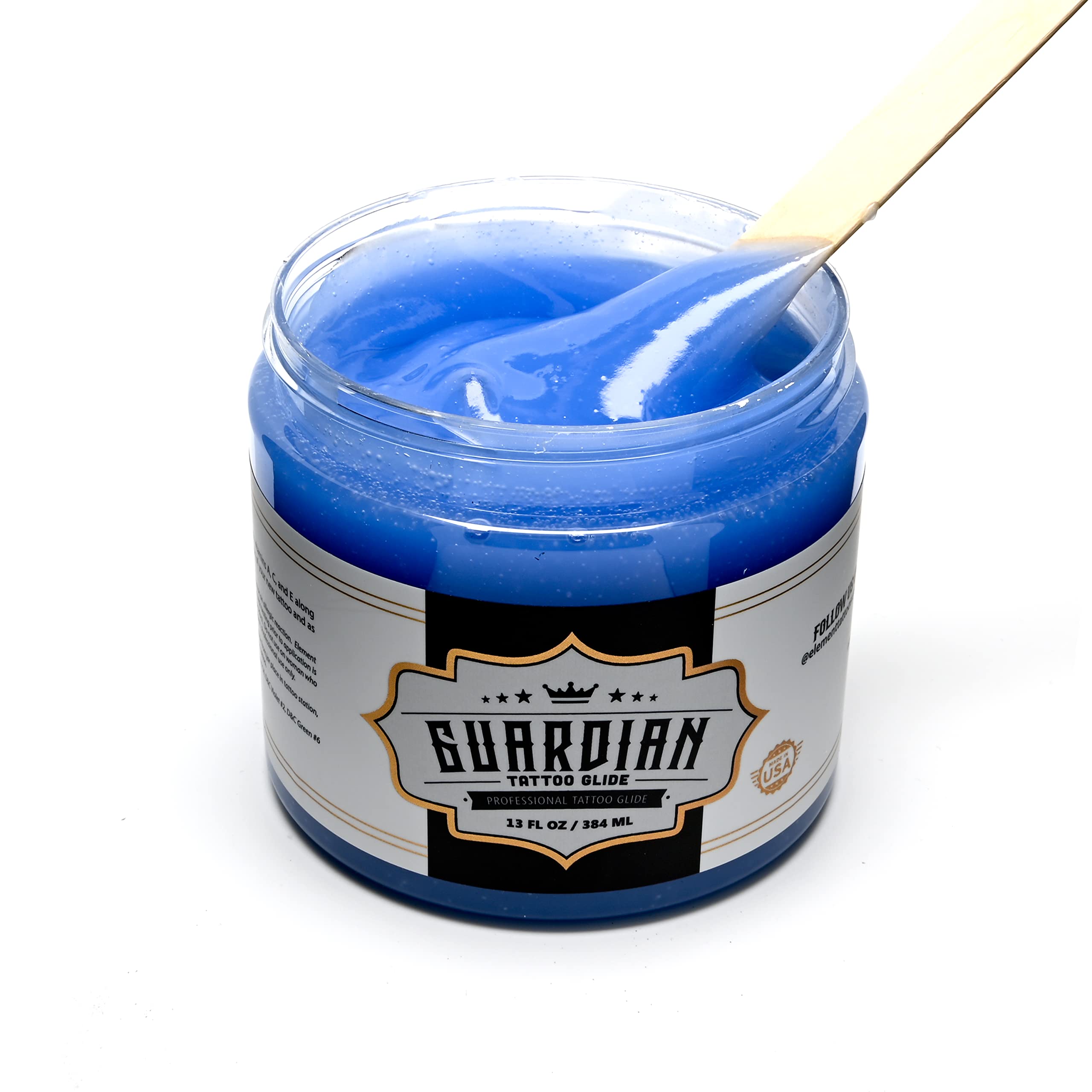 Guardian Tattoo Glide Gel by Element Tattoo Supply – During Tattooing & Aftercare Ointment, 13 oz