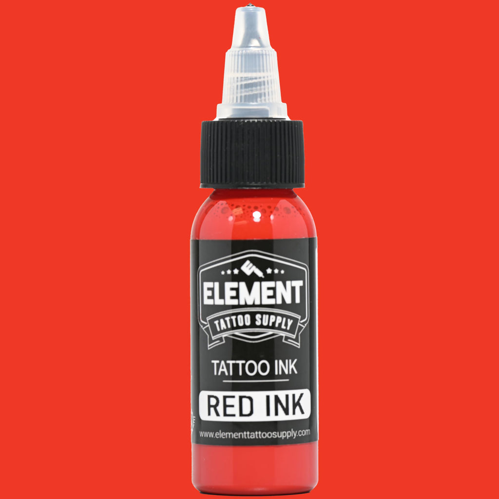 Element Tattoo Supply 6-Color Bright Ink Set – 1oz Pigment Bottles for Shading & Colorful Tattoos
