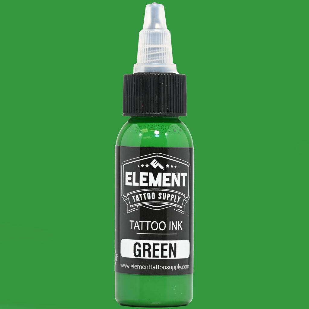 Element Tattoo Supply 6-Color Bright Ink Set – 1oz Pigment Bottles for Shading & Colorful Tattoos