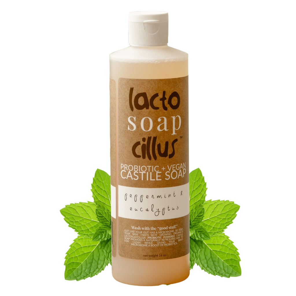 Elemental Wellness Castile Soap Liquid - Probiotic, Vegan Body Wash (16 oz)