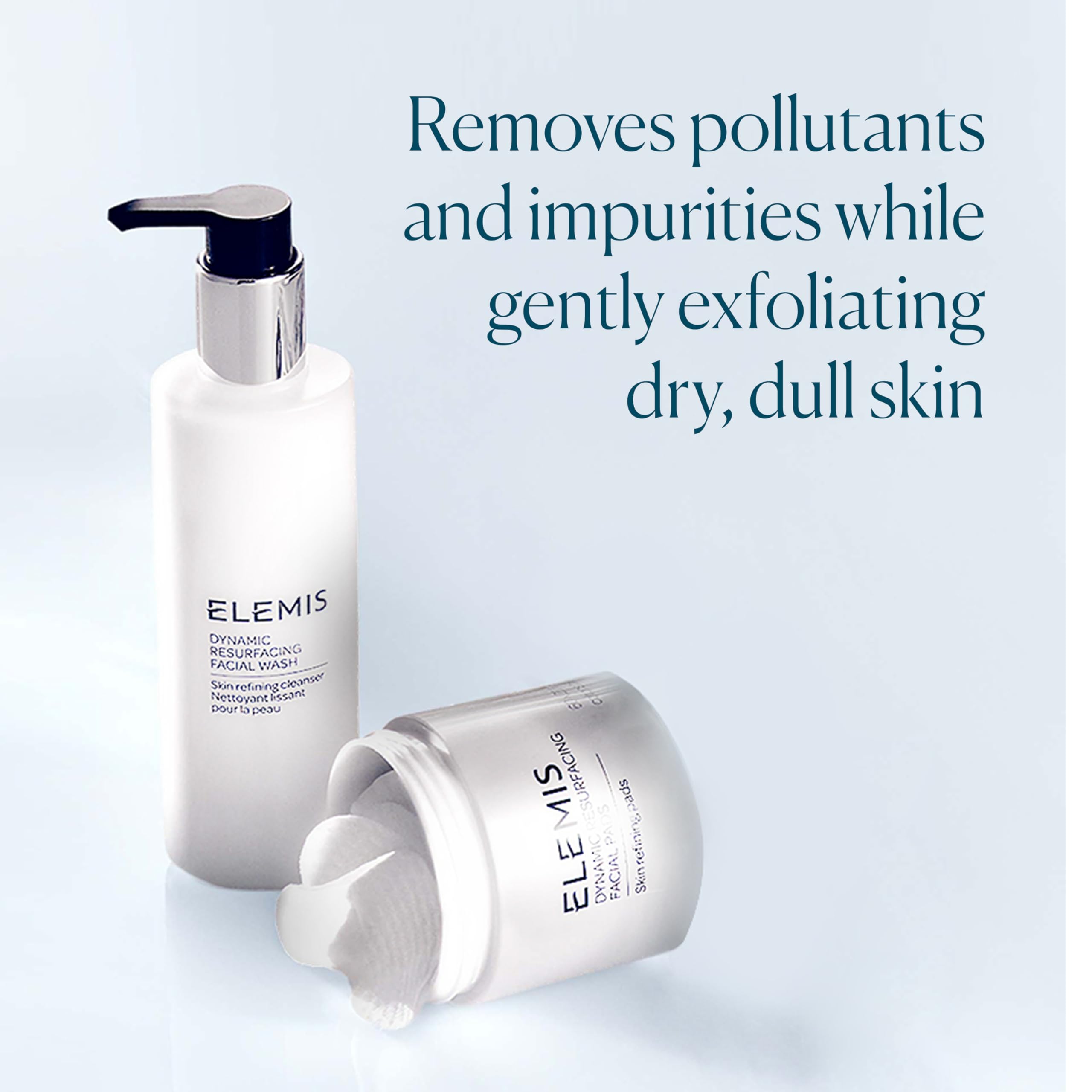 ELEMIS (The) Dynamic Duo Kit ($124 Value) - Enzyme-Powered Skin Refining Formulas - Daily Gel Cleanser and Exfoliating Facial Pads Kit