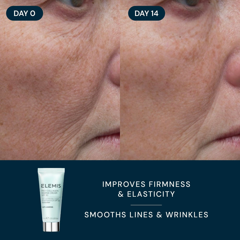 ELEMIS Healthy Skin Travel Set | Pro-Collagen Cleansing Balm Mini, Marine Cream SPF 30 Mini & Dynamic Resurfacing Pads
