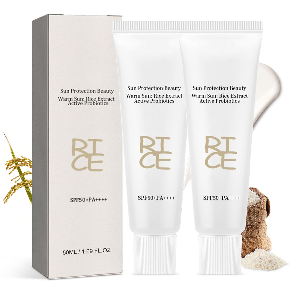 Elesysy Relief Sun SPF50+ Sunscreen – 2-Pack with Rice & Probiotics, PA++++ Korean Skin Care