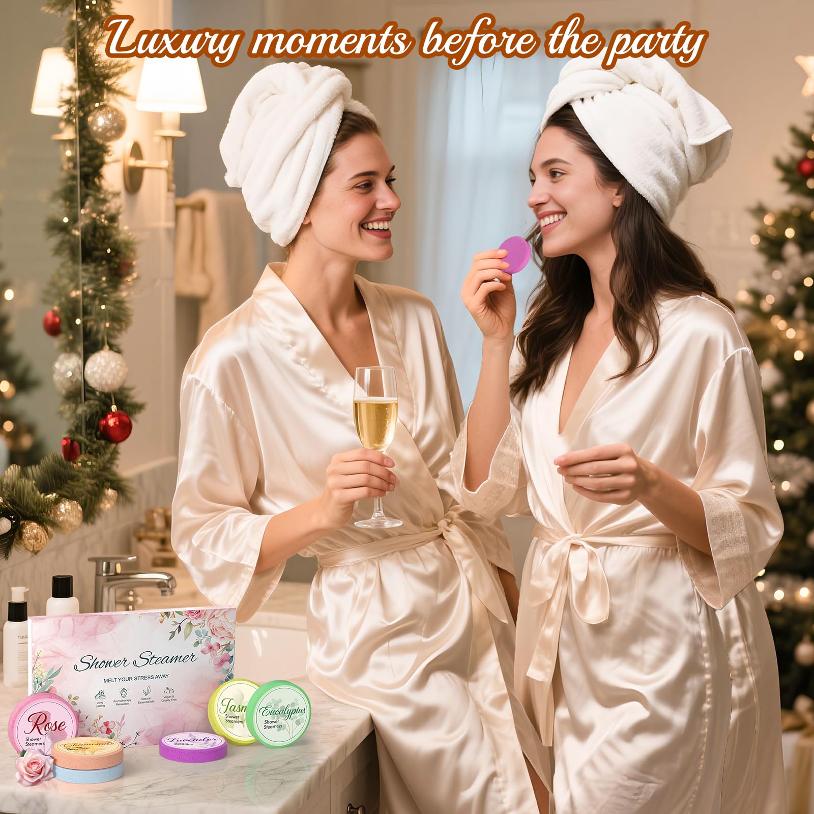 Eletorot 6-Pack Shower Steamers for Her – Aromatherapy Self-Care Gift Set