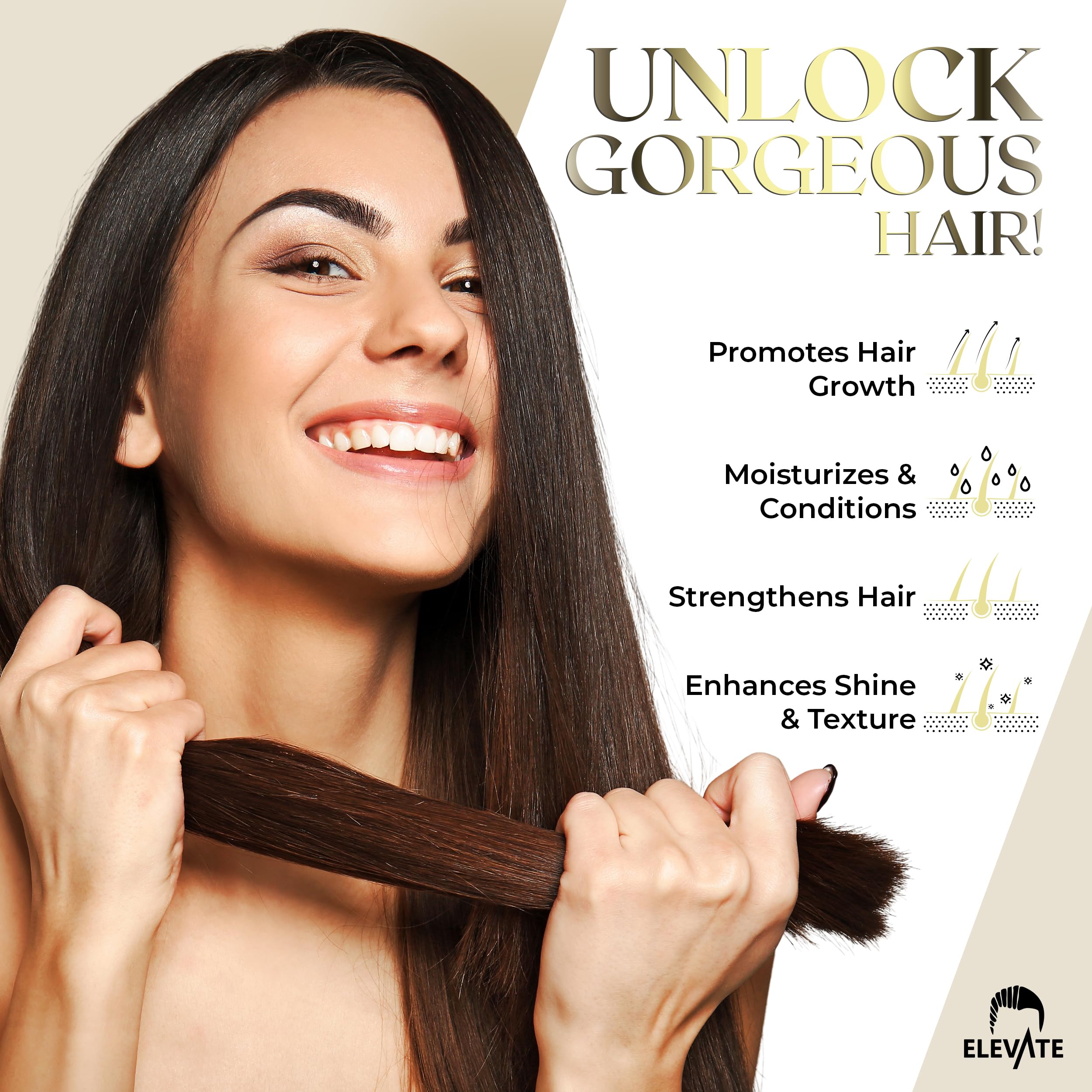 Elevate Batana Oil for Hair Growth – 100% Pure, Cold-Pressed Honduran Oil | 4 Fl Oz