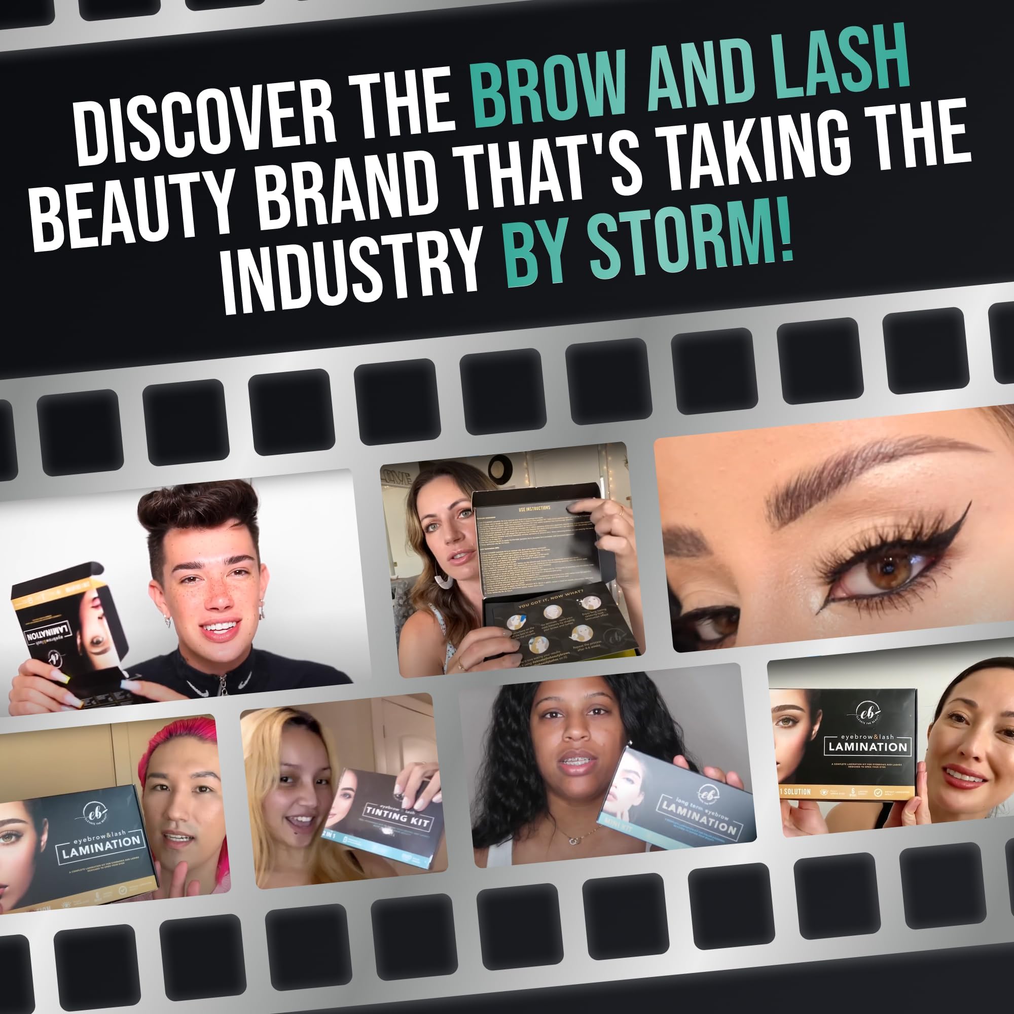 Elevate the Beauty Eyebrow & Lash Kit — Black & Brown, 10 Applications, Vegan 2-in-1